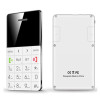 AEKU Qmart Q5 Mini Ultra Thin Card Mobile Phone Pocket Quad Band Support Bluetooth Dialer TF Card  0.96 inch Credit Cellphone