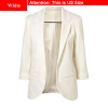 Ladies Plus Size Yellow Blazer Feminino Formal Jacket Women'S White Blazer Female Blue Women Suit Office Ladies 2018