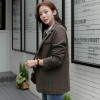 New Arrival Women Blazer Classical Striped Notched Pockets Single Breasted Loose Casual Blazer Office Lady Top Hots C87321X