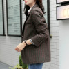 New Arrival Women Blazer Classical Striped Notched Pockets Single Breasted Loose Casual Blazer Office Lady Top Hots C87321X