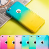 Luxury Slim Gradient Coverage Case For iPhone 7 8 360 Degree Case Hard PC Full Body Cover For iPhone 6 6S Plus 5S SE Glass Film
