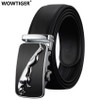 WOWTIGER Belt High Quality Male New Designer Automatic Buckle Leather Men Luxury Fashion Business Belts For Men