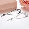 LUKENI New Design Personality Fashion Women S925 Sterling Silver Inlay Zircon The Stars Hand Catenary Temperament Jewelry 
