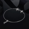 LUKENI New Design Personality Fashion Women S925 Sterling Silver Inlay Zircon The Stars Hand Catenary Temperament Jewelry 