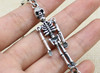 100% S925 sterling silver bracelet personality fashion classic punk youth jewelry skull cross shape to send a gift of love hot