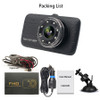 E-ACE Car Dvr 4.0 Inch Dash Camera With Rear View Camera Full HD 1080P Dual Lens Video Recorder Auto Registrars Vehicle Dashcam 