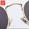 LeonLion 2019 Metal Round Vintage Sunglasses Women Mirror Classic Retro Street Beat Glasses Men Glasses Driving Oculos De Sol 