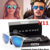 2019 2PCS Luxury Brand design men women sunglasses Classic Gafas Coating outdoor sports sunglasses UV400 high quality hawker