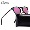 Carfia Polarized Sunglasses Classical Brand Designer Gregory Peck Vintage Sunglasses Men Women Round Sun Glasses 100% UV400 5288