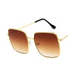 2018 Newest square frame vintage sunglasses Women Oversized Big Size Sun Glasses for Men Female Shades Gold gray UV400 Eyewear