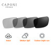 Caponi Driving Photochromic Sunglasses Men Polarized Chameleon Discoloration Sun glasses for men oculos de sol masculino RB8722