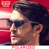 TRIUMPH VISION Oculos Masculino Polarized Sunglasses Men Driving Red Line Sun Glasses for Men Gradient UV400 Shades Gafas de sol