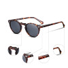Retro Round Polarized Sunglasses For Men and Women Vintage Driving Outdoor Gregory Peck Sun Glasses With Case