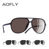 AOFLY BRAND DESIGN Ultralight TR90 Pilot Sunglasses Men Polarized Driving Sun glasses Male Outdoor sports Goggles UV400 AF8080