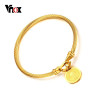 Vnox St. Benedictine Women Charms Bracelet &amp; Bangles Catholicism Jewelry Twisted Wia Party Jewelry femme Friendship Bracelets