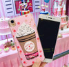 Glitter quicksand Lovely bottle Pattern case for iphone 6 6s 7 8 plus X  Dynamic liquid Bling Soft silicone TPU Phone Case