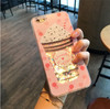 Glitter quicksand Lovely bottle Pattern case for iphone 6 6s 7 8 plus X  Dynamic liquid Bling Soft silicone TPU Phone Case