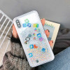 Cute Amusing Mobile apps Icon Case cover For iphone 7 8 6 6s Plus X XR XS Max Glitter Liquid Quicksand Transparent Phone Cases