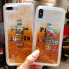 Luxury Bling Foil Paillette Flowing Liquid Case for iPhone X 10 7 8 6s Plus Silicone Clear Cover Dynamic Sand Flowing Quicksand