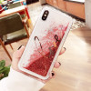 Luxury Bling Foil Paillette Flowing Liquid Case for iPhone X 10 7 8 6s Plus Silicone Clear Cover Dynamic Sand Flowing Quicksand