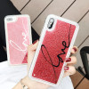 Luxury Bling Foil Paillette Flowing Liquid Case for iPhone X 10 7 8 6s Plus Silicone Clear Cover Dynamic Sand Flowing Quicksand