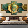 Decoration Living Room Wall Art Paintings 5 Pieces HD Printed Islamic Muslim Mosque Ramadan Poster Canvas Pictures Frame Modular