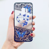 3D Diamond Phone Case For Samsung Galaxy A6 2018 A8 S8 S9 Plus S7 Edge J3 J5 J7 2017 Note 9 Sexy Lace Flower Clear PC Back Cover