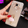 Rhinestone Soft TPU Silicone Phone Case For Samsung Galaxy J3 J5 J7 2016 J320 Diamond Butterfly Ballet Case Soft TPU Back Cover 