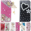 Case Cover For Samsung Galaxy A7 2018/A750, Bling Cover Diamond PU Leather Flip Cover Wallet Case 