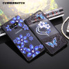 Phone Case For Samsung Galaxy A750 J3 J7 J6 J4 2018 Note 9 8 A7 A8 A6 2018 S8 S9 PLUS Sexy Lace Bling Diamond Floral Funda Case 