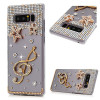 Dower Me DIY Bling Rhinestone Shiny Stars Music Note Diamond Case Cover For Samsung Galaxy S9/8/76 Edge Plus S5 Note 9 8 5 4 3