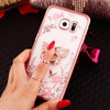Luxury Diamond Soft TPU Crystal Rhinestone Glitter Phone Case For Samsung S8 J3 J5 J7 A3 A5 A7 2016 2017 With Ring Holder Stand