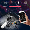 ANLUD Bluetooth 5.0 FM Transmitter Wireless Bluetooth Car Kit Car MP3 Player Unique Display Screen Aux Modulator Handfree 