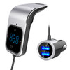 FM Transmitter Bluetooth Car Wirless Radio Adapter AUX MP3 Player FM Modulator with Hands-free Speaking Dual USB Fast Charger