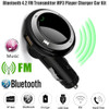 CARPRIE Universal Wireless Hands-Free Q7 USB Charge LED MP3 Bluetooth Car FM Transmitter With MIC abs Handsfree Player 