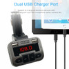 JINSERTA FM Transmitter Aux Modulator Bluetooth Handsfree Car Kit Audio MP3 Player Dual USB Car Charger TF U Disk Player A673