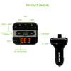 Onever Car MP3 Music Player 2 USB Car Charger Wireless FM Transmitter Handsfree Call Bluetooth Car Kit Support TF Card For Phone