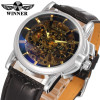  Winner WRG8032M3S1 Automatic dress skeleton watch casual wristwatch for men top quality best gift