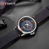 Mens Watches Top Brand CURREN Leather Wristwatch Analog Army Military Quartz Time Man Waterproof Clock Fashion Relojes Hombre