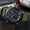 2018 Brand GIMTO Quartz Digital Sports Watches Men Leather Nylon LED Military Army Waterproof Diving Wristwatch Men's Watch