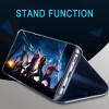 Smart Leather Flip Stand Mirror Case For Samsung Galaxy A8 A6 J4 2018 S8 S9 Plus S7 S6 Edge j5 j7 2017 EU Version Case 360 Cover