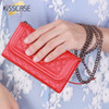 KISSCASE Metal Chain Mirror Women Girl Mini Purse Wallet Case for iphone 6 6s Cover Leather Cover Full Body Flip Hand Phone Bags