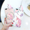 3D Cartoon Unicorn For iPhone 5 5s Case Soft TPU Silicon Case For iPhone 6 6s Plus 7 Plus 8 Plus Back Phone Cover Flower Cases