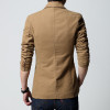 Mens casual blazer and jacket new korean fashion style black khaki brown slim fit Male coat plus size big 6XL