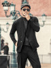 Men washed European style short black suit jacket new design metrosexual man slim burr suit blazer fashion winter outwear F111
