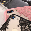 KISSCASE Phone Case For iPhone 5s 5 SE 6s 6 7 8 Plus Luxury Lace Flower TPU Back Cases For iPhone X Xr Xs Xs Max Cover Capinhas