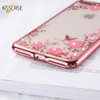 KISSCASE Floral Patterned Case For iPhone 7 6 6s 8 Plus XS Max XR X litter Bling Girly Phone Cases For iPhone 5S SE X 10 Bumper 