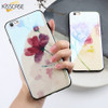 KISSCASE New Ink Painting Phone Case For iPhone 7 8 Cover For iPhone X 8 6 6S Plus 7 Plus Cases Blue Light Soft Silicone Capinha