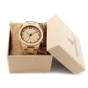 BOBO BIRD L-D27 Luminous Hand Natural All Bamboo Wood Watches Top Brand Luxury Men Watch with Japanese Movement For Gift