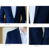 BROWON Autumn Korean Style Men Blazer Single Button Suit Jacket Non-ironing Solid Color Formal Blazers for Men
